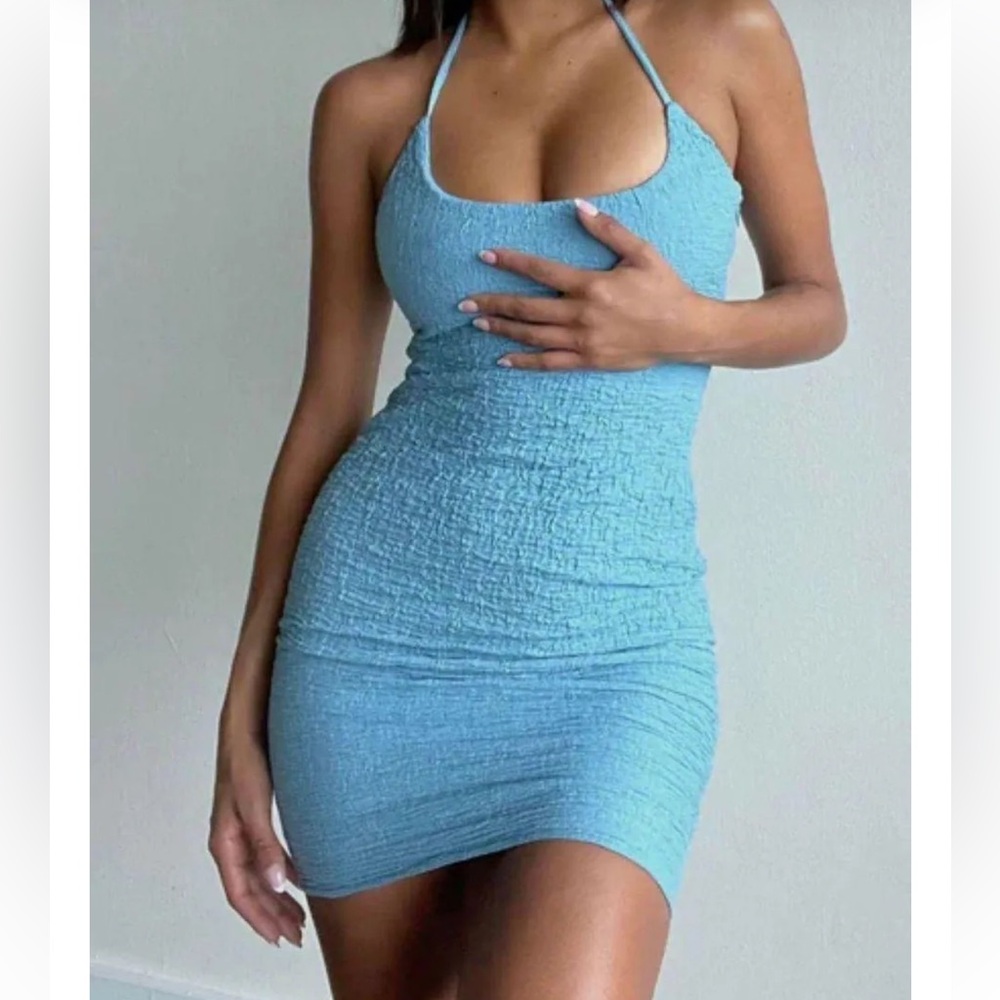 Shoplunap Halter Mini Dress